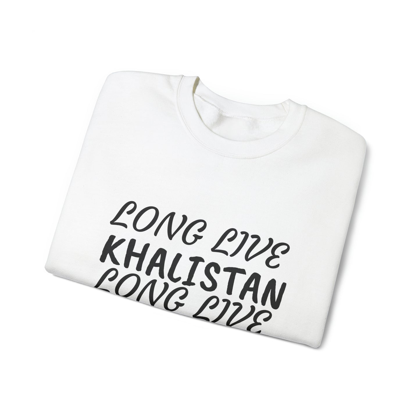 long live khalistan Sikh Crewneck Sweatshirt
